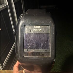 Jackson Black Welding Mask with Clear Lens